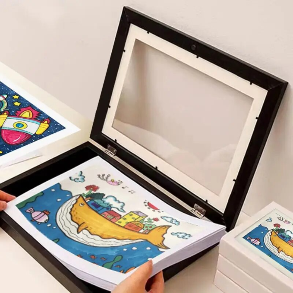 Cadre pour projets artistiques d'enfants