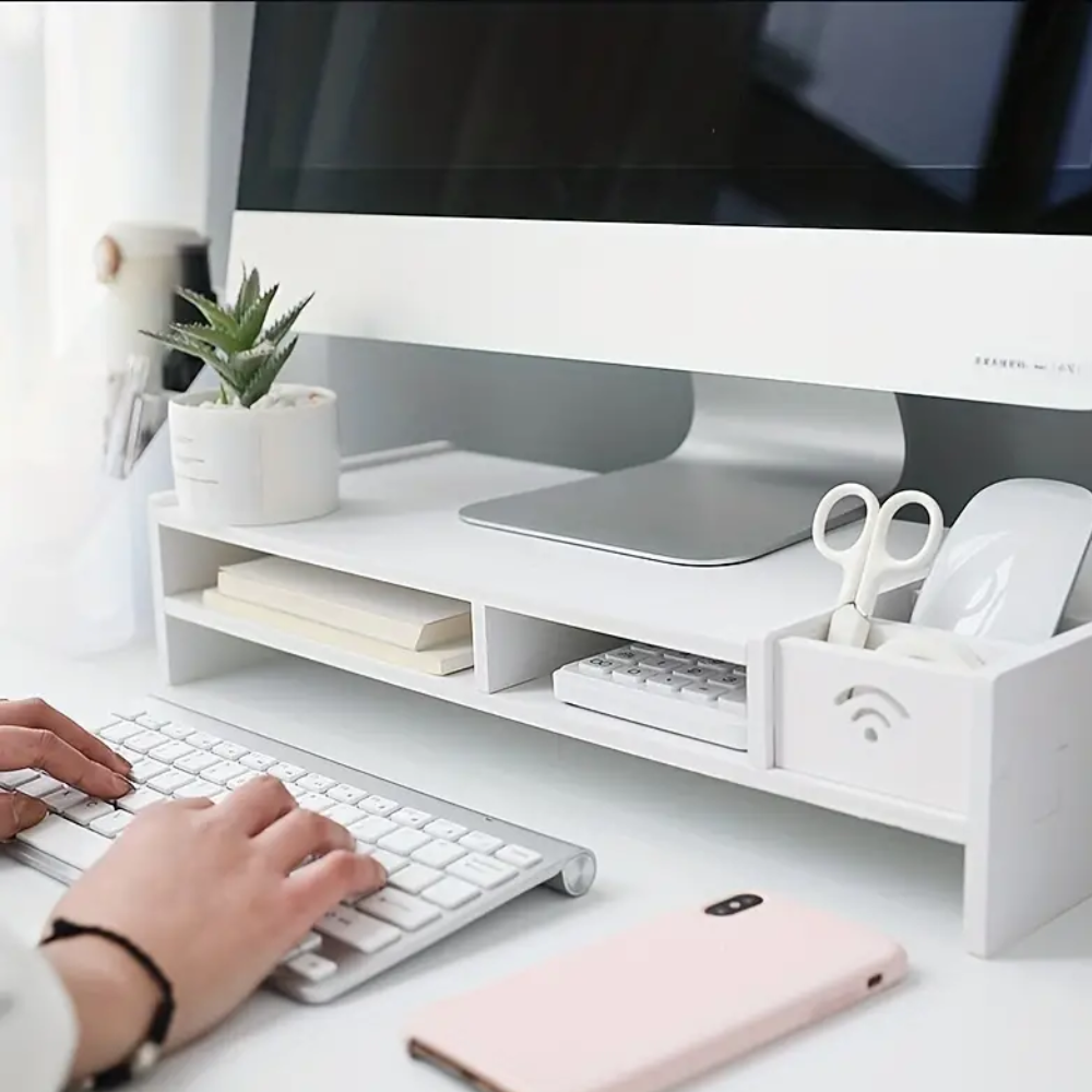 Organisateur de bureau avec support pour moniteur