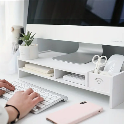 Organisateur de bureau avec support pour moniteur