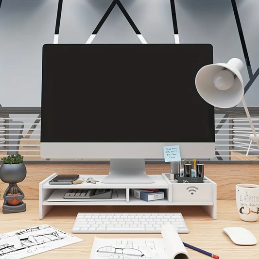 Organisateur de bureau avec support pour moniteur