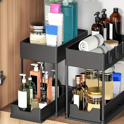 Rangement sous évier (1 lot de 2 rangements) (BLACKLIST)