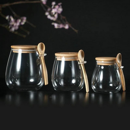 Pot en bois de bambou