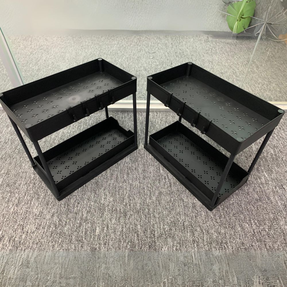 Rangement sous évier (1 lot de 2 rangements) (BLACKLIST)