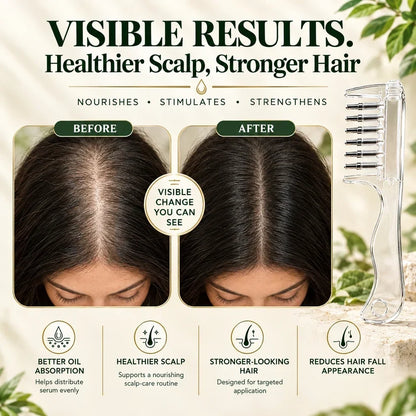 2 in 1 Crystal Oil & Serum Applicator Comb